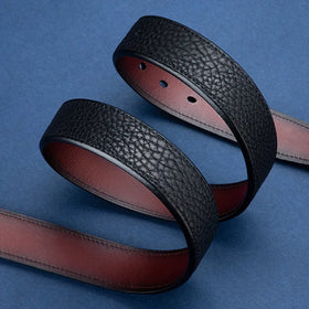High-end Light Luxury Full Grain Cowhide Men's Business Belt with Alloy Pin Buckle 3.8cm Width