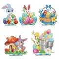 New 5D DIY Diamond Painting Cute Bunny Egg Easter Decoration Classic & Cartoon Style Handmade Home Decor Holiday Gift