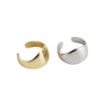 925 Sterling Silver INS Golden Clip on Earring for Women Party Girl Unique Ear Cuff No Pierced Punk Rock Jewelry