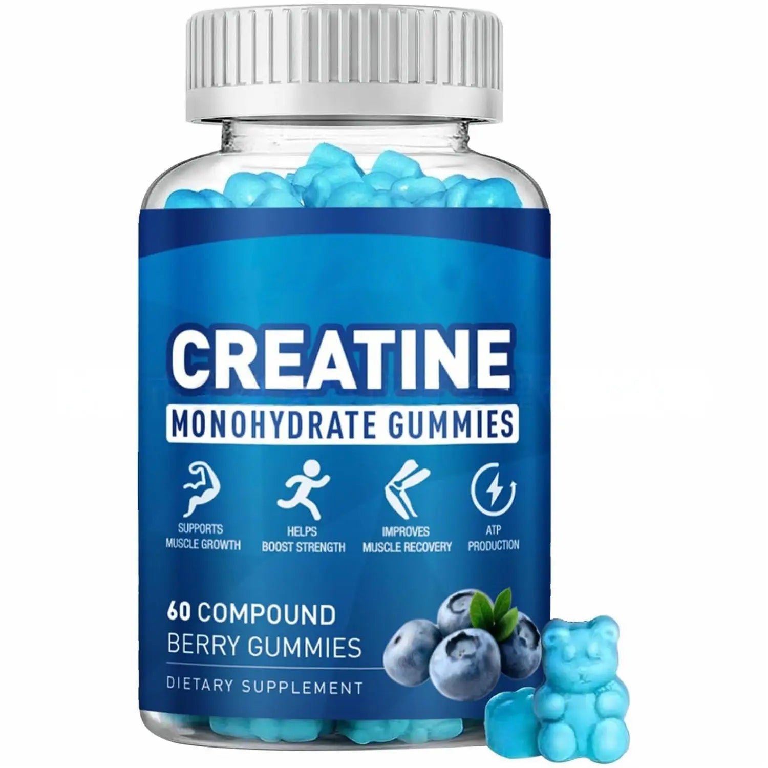 Creatine Gummies Creatine Monohydrate 60pcs Creatine Gummies for Adult