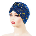 Sequin Turban Hat Women's Hair Turbans Factory Mardi Gras Fashion Headwrap Bohemian Style Accessories