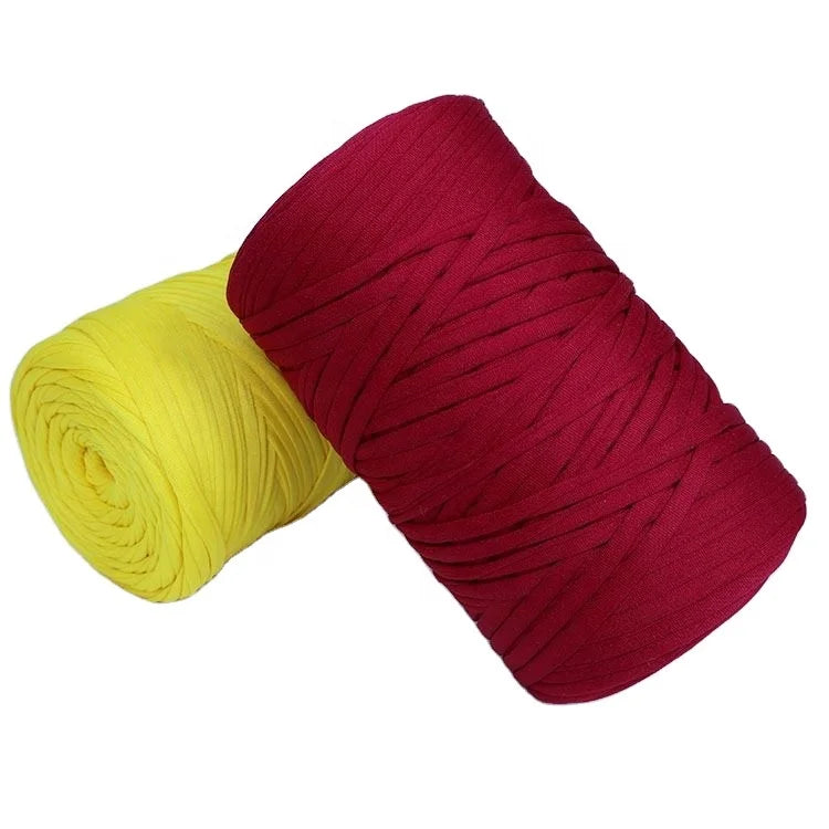 Wholesale Sale by Bulk Colours 100% Polyester Dacron Hand-Crocheted T-Shirt Yarn