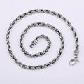 BOCAI S925 Sterling Silver Multi-Strand Handwoven 5/6/8mm Rope-Chain Necklace for Women Men New Fashion Jewelry