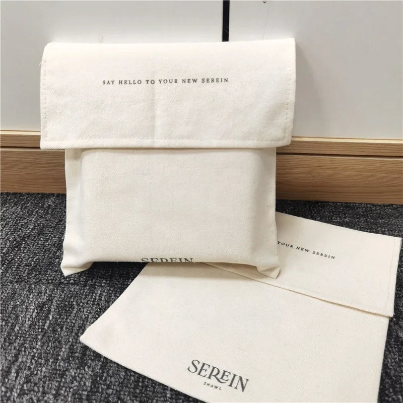 Chuanghua Organic Cotton Envelope Bag Muslin Linen Dust Pouch Cotton Envelope Pouch Custom Cotton Cloth Envelope
