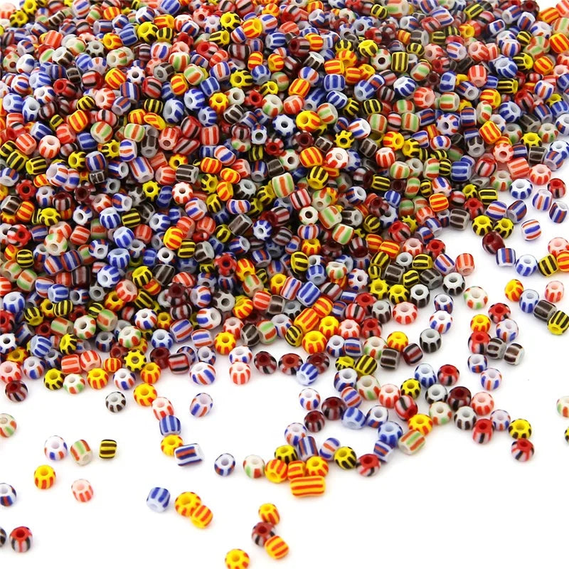 3mm Glass Rice Beads Color Watermelon Beads Handmade DIY Material Accessories Bracelet Necklace Loose Bead Accessories