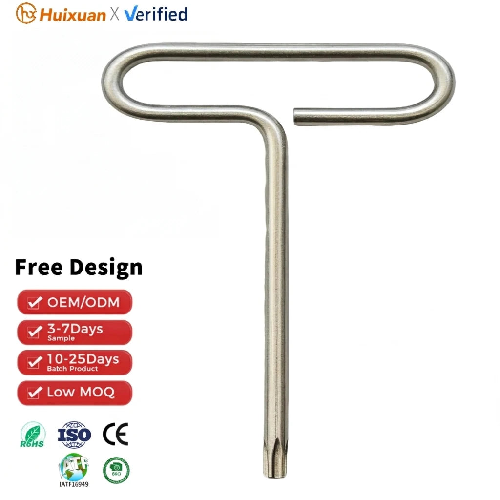 High-tech Enterprise Certification Alloy Hex Key T Handle Industrial Grade Hex Key T Type Torx Wrench Carbon Steel Wrench