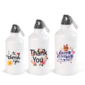 Topjlh 600ml Aluminum Sport Water Bottle Sublimation White Blanks Tumbler for Back to School