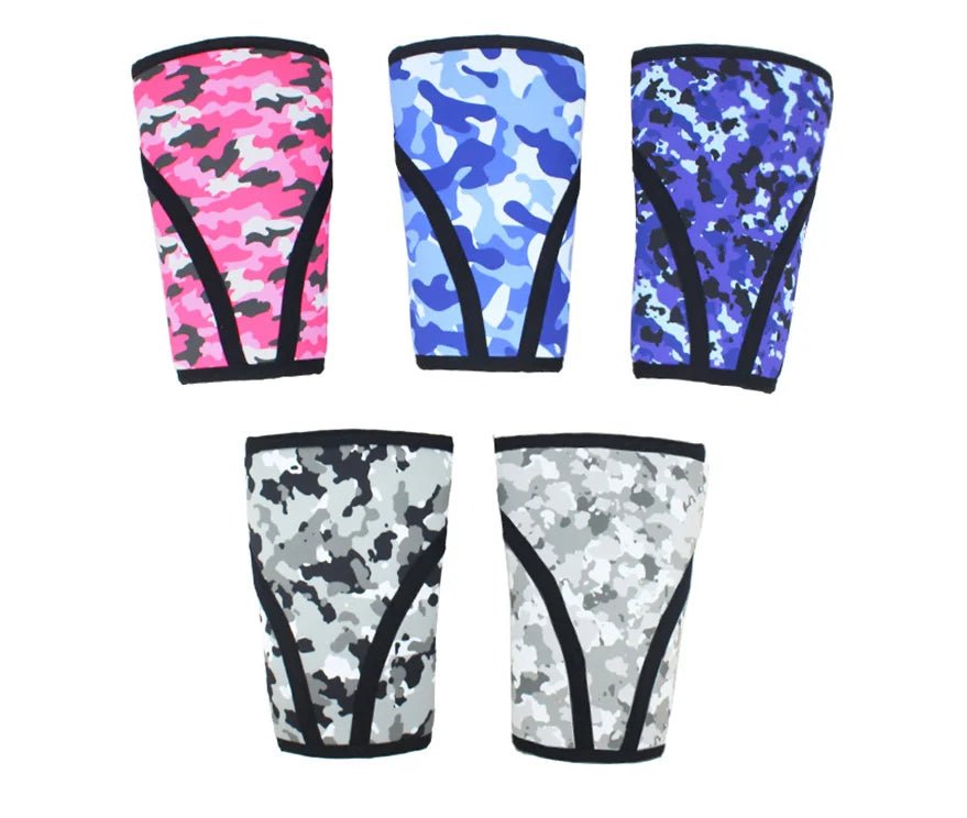 Wholesale 7mm Sport Compress Knee Sleeve Support Neoprene Compression Knee Brace for Weight Lifting