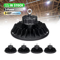 4000K 5000K UFO High Bay Light 200W 150W 100W Power Selectable ETL DLC Listed Industrial Warehouse IP65 5-Year Warranty