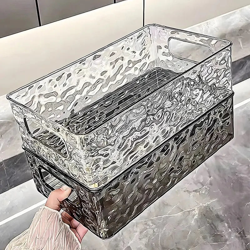 Clear Cosmetic Storage Box Bathroom Make up Organizer Luxury Makeup Cosmet Box Beauty Storage Skincear Organizer