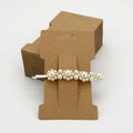 A1 Spot High End Jewelry Cards Kraft Paper Earrings Hair Rings Necklaces Display Card Folding Cards Packaging Cardboard