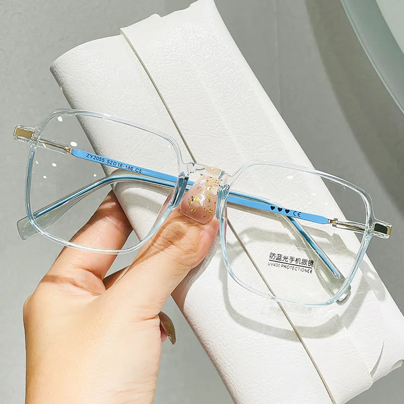 2023 New Design Wholesale Factory Oversized Optical Frame Unisex Computer Glasses Anti Blue Light Glasses Hot Selling