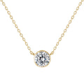Dainty Design 925 Sterling Silver Necklace Customize Color Stone Necklace
