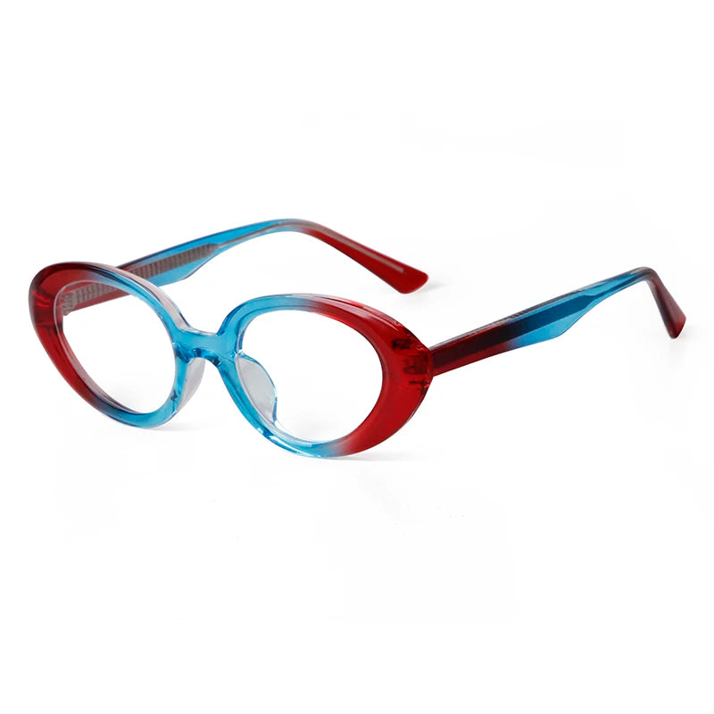 STORY PSTY35019M Anti Blue Light Glasses Cat Eye TR90 Frame Glasses Oval Small Frame Optical Eyewear for Women
