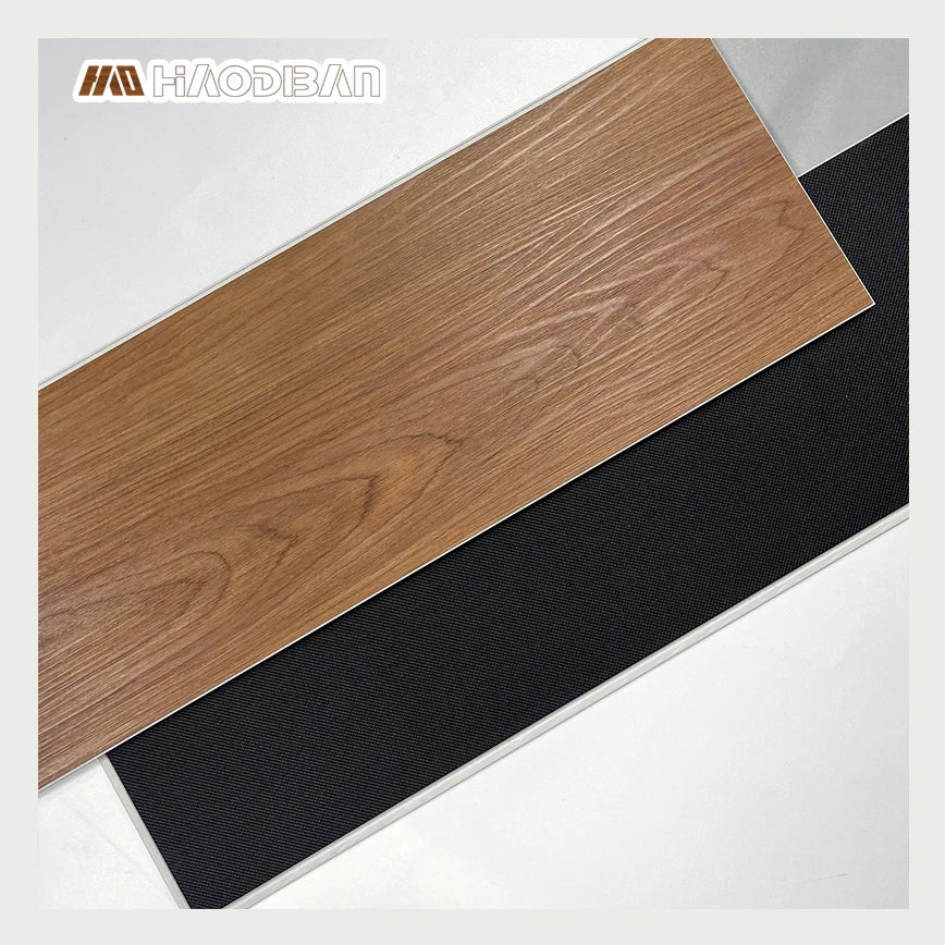 Fireproof Modern Indoor Hotel SPC Flooring PVC 4mm/12mil 1.5mm Ixpe Vinyl with Click Lock and Graphic Design