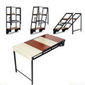 Multifunctional Wall Mounted Folding Desk Foldable Study Table Bookshelf Rack Console Custom Design Multiple Uses Smart Table