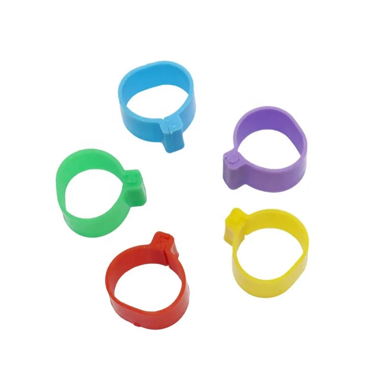 2000 PCs Chicken Rings Poultry Foot Rings Inner Diameter 16 MM Pheasant Duck Chicken Leg Rings