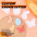 New Easter Series Spring 3D Simulation Eco-Friendly Plastic 4-Piece Cartoon Cookie Mold Set-Cookie Tools for Baking MegaBDM