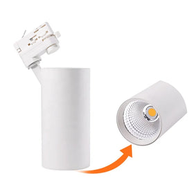 8W/15W/20W/24W/35W Track Spotlight 3 Phase 230V Indoor Showroom Lights Smart LED Track Lights System With 5 Years Warranty
