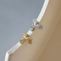 Fashion Unique Design 925 Sterling Silver Ear Cuff Non-pierced Clover CZ Earrings for Women HEK371