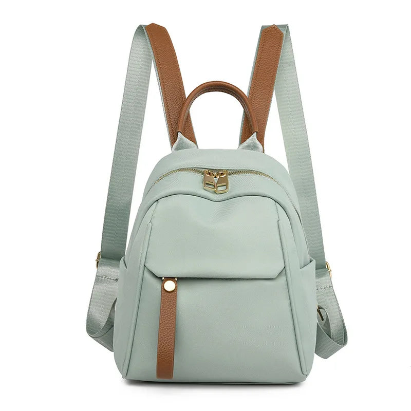 Leisure Large Capacity Waterproof Durable Ladies Backpack Zipper Closure Oxford Cloth Fashion Women's Shoulder Bag Wholesale