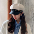 Women Warm Octagonal Newsboy Cap Fashion Ladies Casual Solid Woolen Beret Hats Painter Cap