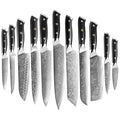 XITUO Damascus Chef Knife 11pcs Set Professional Japan Sankotu Cleaver Bone Knives Utility Kiritsuke Paring Kitchen Cooking Tool
