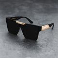 3403 Retro Vintage Luxury Brand Sun Glasses Mirror Shades Oversized Square Women Men Gold Metal Frame Custom Sunglasses Logo