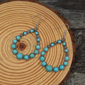 GT Hot Selling Bohemia Drop Earring Natural Turquoise Earrings Wholesale Vintage Jewelry Earrings
