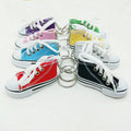 Wholesale Creative 3D Mini Plimsolls Shoes Keyring Canvas Sneakers Pendant for Handbag Decoration and Gifts