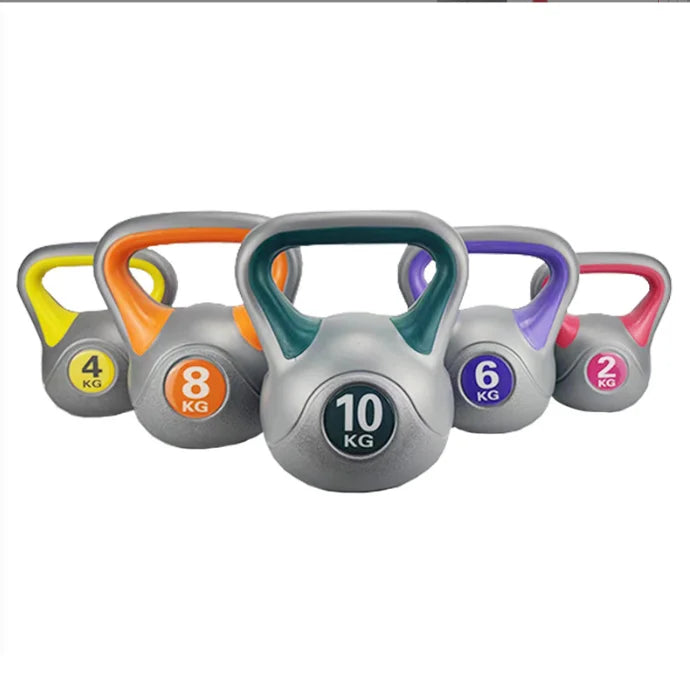 Hot Sales Kettle Bell for Home Gym Workouts Multiple Colors PP Cement Kettle Bell