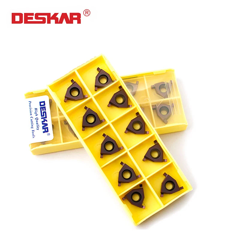 For DESKAR 16IR/EL 1.2 1.6 LF6018 Three Head Plain Slotted Blade CNC Lathe Carbide Inserts with Sharp Cut OEM Customizable