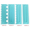 Plastic Cake Scrapper Set Icing Smoother Set Cake Smoothing Cutter Plate Tool Comb Icing Scrapper