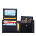 New Leather Men's Short Wallet Soft Cowhide Three Fold Wallet Men RFID Multi-functional Retro Wallet