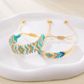 Fashion Ethnic Style Rice Beads Handwoven Beaded Bracelet Bohemian Style Geometric Bracelet Jewelry