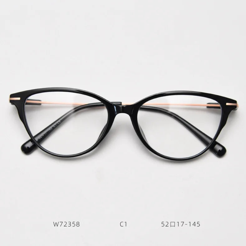 TR90 Anti Blue Light Glasses Frames Cat Eye Diamond Women Optical Fashion Computer Glasses