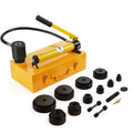 VEVOR Hydraulic Knockout Punch Kit 15 Ton 1/2" to 4" Conduit Hole Cutter Set KO Tool Kits with Puncher 10 Piece Metal