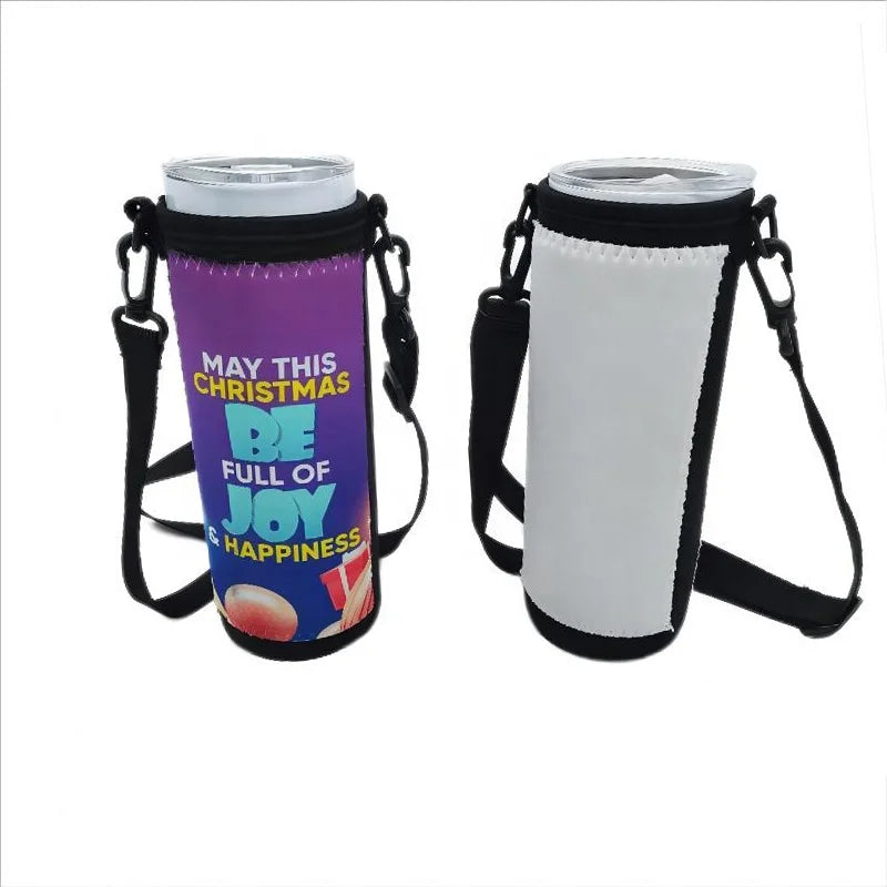 Qualisub Hot Neoprene 20oz Sublimation Tumbler Shoulder Bag Holder Tumbler Sleeves Tumbler Koozies Blanks for DIY Printing