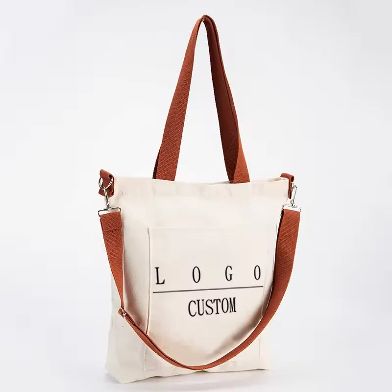 2025 Popular Cotton Customize Pattern Tote Shopping Bag