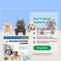 Powerful Effervescent Concentrated Non-toxic Deep Cleaning Pet Safe Hair Resolve Washing Machine Cleaner Tablet