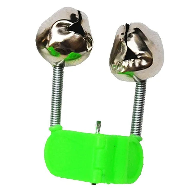 River Lake Stream Fishing Bell Alarm Stainless Steel Bream Fishing Rod Tip Clamp Green ABS S/M/L Bite Clip Tackle