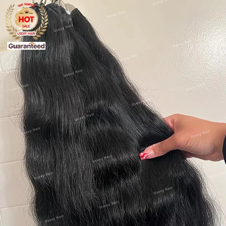 Top 12A Can Be Dyed Bleached Wholesale Hair Weave Distributors Raw Virgin Natural Straight Human Hair Silky Tangle Free