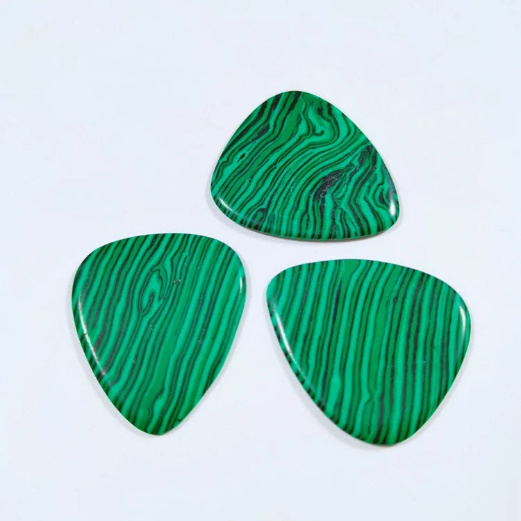 Huiying Wholesales Malachite Guitar Accessories Pick Multi-Style Fashion Crystal Guitar Accessories Pick