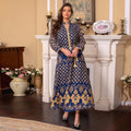 AB276 Foil Stamping  Women Traditional Women's Plus Size Muslim Abaya Dress Islamic Dresses for Women