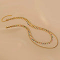 Accessories Stainless Steel 18k Gold Plated with rainbow More Colors Beaded Tassels Charm Layers Layer Choker Layered Necklace