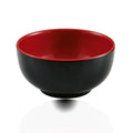 Japanese Restaurant Dinnerware Noodle Serving 6.5 Inch 38Oz Large Cheap Black Red Melamine Ramen Bowl