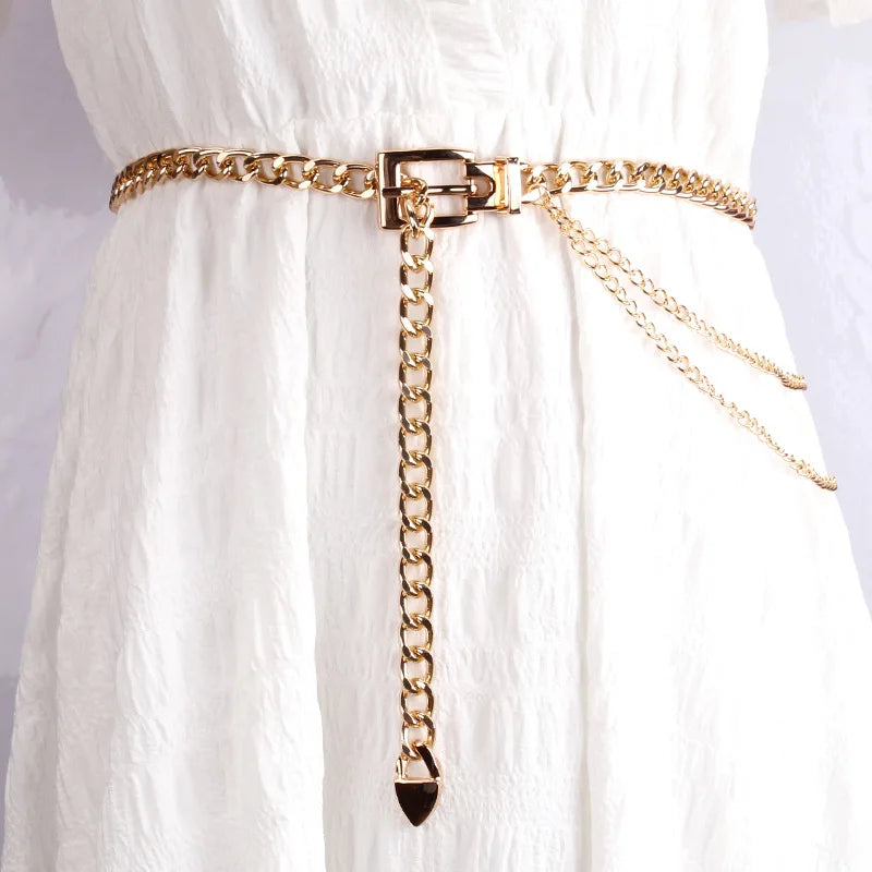 Chain Belt Trendy Wild Metal Ladies Designer Waist Chain Belt Wholesale