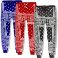 Fashion Hip Hop Jogging Sweatpants Mens Casual Harem Pants Unisex Streetwear Cotton Joggers Red Blue Bandana Pants