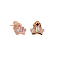 Wholesale Fancy Shape Stone Stud Earring Crown Earrings 925 Silver Jewelry Trendy Earrings