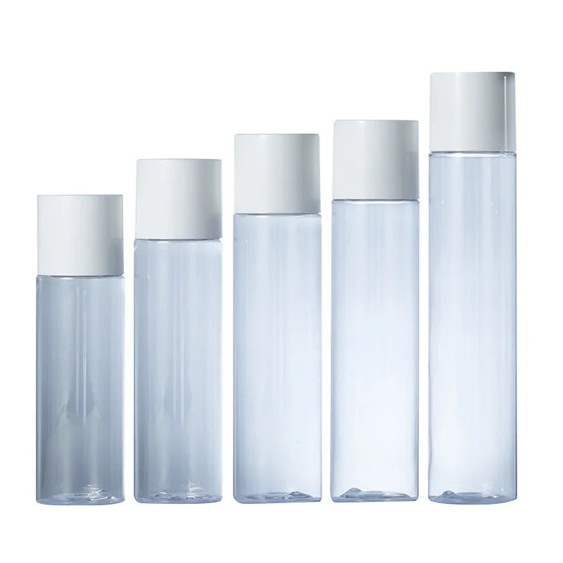 100ml 120ml 150ml 180ml 200ml OEM Printing Frost Matte Finishing Cosmetics Skin Care Cylinder Plastic PET Toner Bottle
